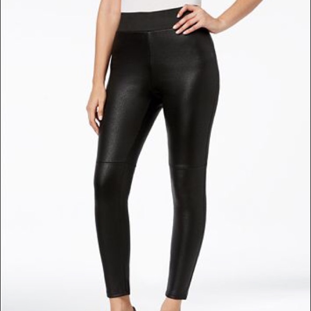 NWT INC Faux Pebbled Leather High Rise Leggings